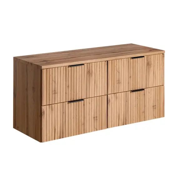 Meuble sous-vasque 120cm plan de toilette naturel