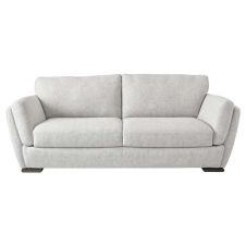 Canapé droit 3 places en tissu ATHEN coloris gris clair