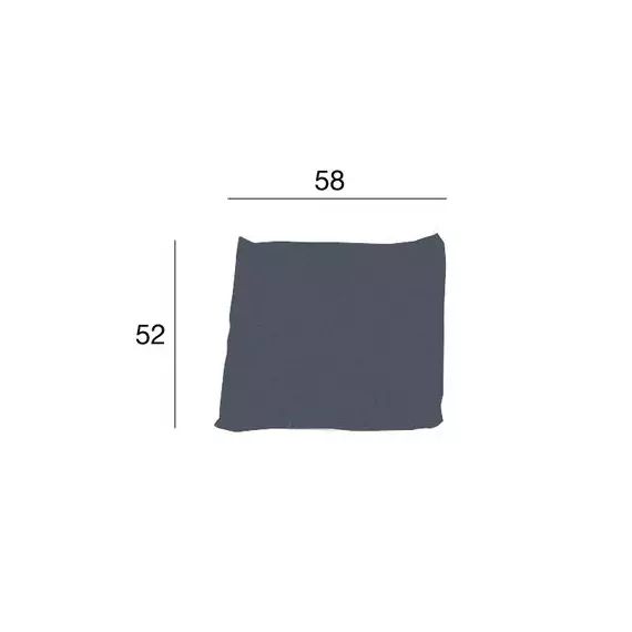 Coussin Kilt en Tissu – Couleur Gris – 58 x 52 x 57.69 cm – Designer Emaf Progetti