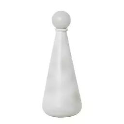 Vase Vases en Céramique, Grès émaillé – Couleur Blanc – 24.99 x 24.99 x 41.3 cm