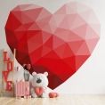 image de tapisseries & papiers peints scandinave Papier peint panoramique enfant cœur origami rouge 240x270cm Cœur