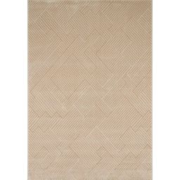 Tapis motif géométrique beige – 120×160