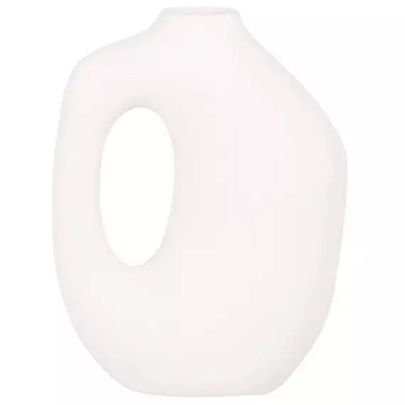 Vase en grès blanc H14