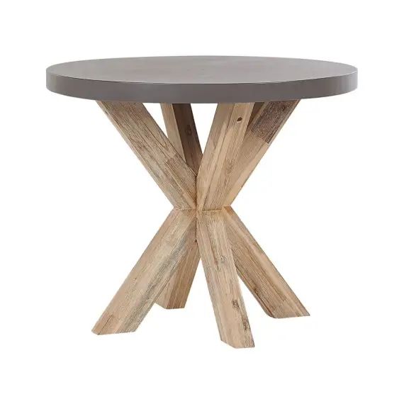 Table de salle à manger 4 personnes en fibre-ciment gris