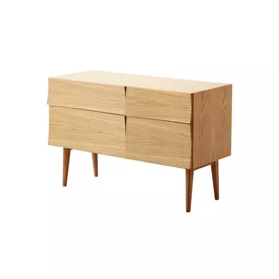 Buffet Reflect en Bois, Chêne – Couleur Bois naturel – 105 x 98.65 x 69.4 cm – Designer Søren Rose Studio