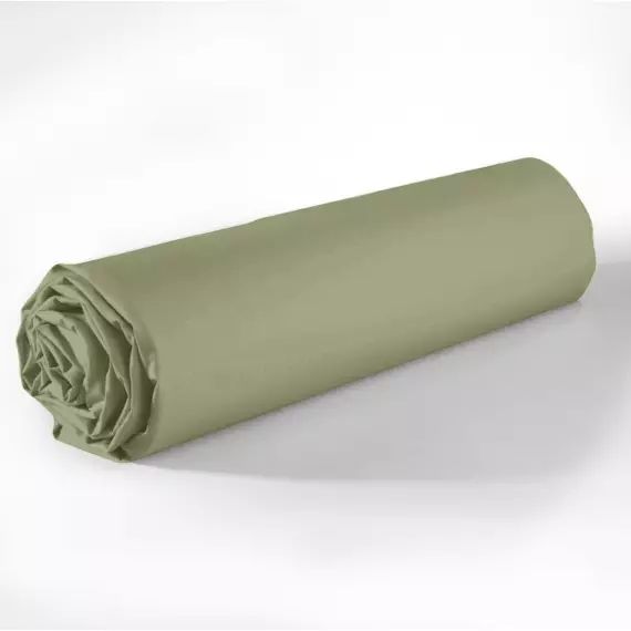 Drap Housse coton vert 140×190 cm