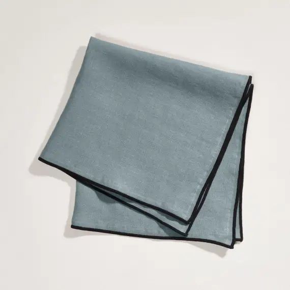 Serviette de table 45×45 cm Vert et bourdon noir