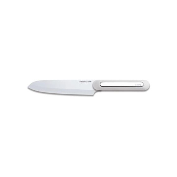 Couteau japonais LE COUTEAU DU CHEF silicone manche-lame blanc Blister Pegb