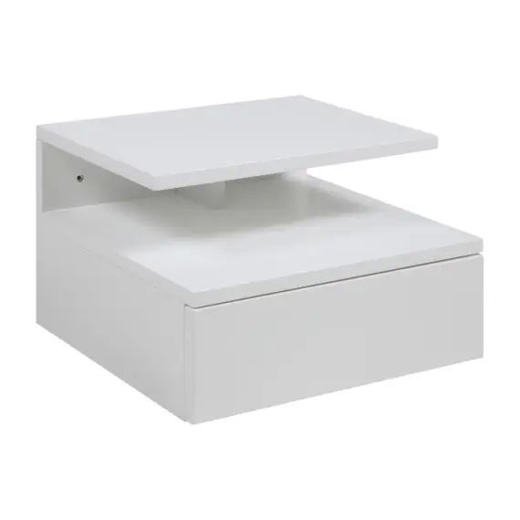 Chevet suspendu en bois 1 tiroir 1 niche