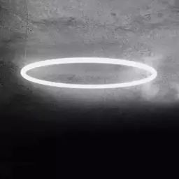 Suspension Alphabet of light en Métal, Aluminium – Couleur Blanc – 50 x 121.64 x 5 cm – Designer Bjarke Ingels Group