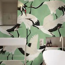 Papier Peint Hérons Verts 250×200 cm