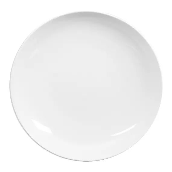 Lot de 6 assiettes creuse   21, 5 cm  en porcelaine  blanc