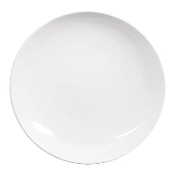 Lot de 6 assiettes creuse   21, 5 cm  en porcelaine  blanc