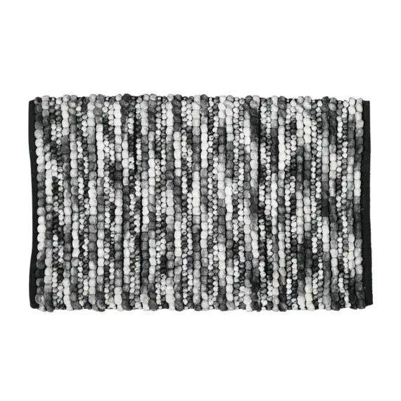 Tapis de bain et descente de lit  gris perle 60×100 cm