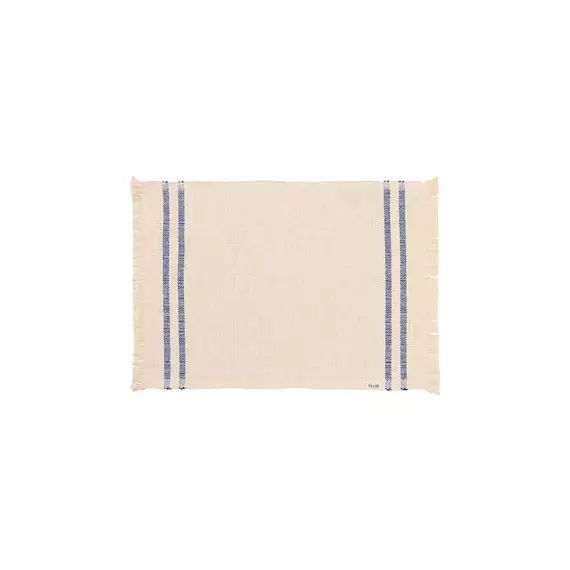 Set de table Savor en Tissu, Coton organique – Couleur Bleu – 50 x 38 x 0.2 cm – Designer Trine Andersen