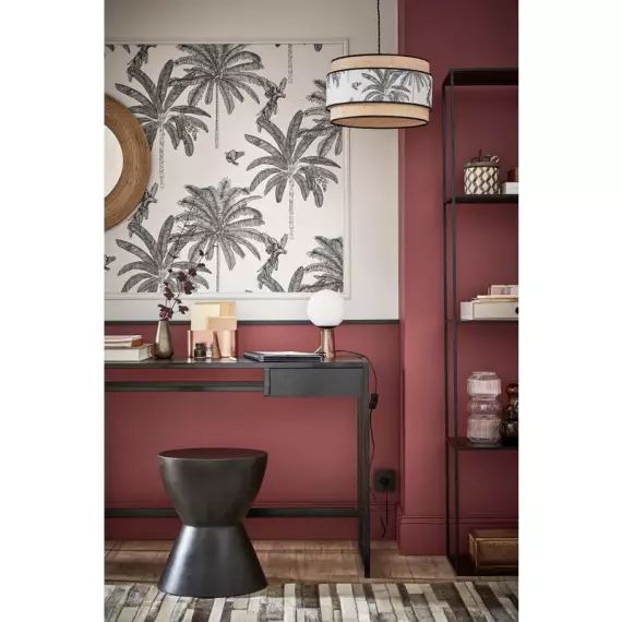 Papier peint Canopée noir et blanc