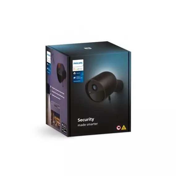 Caméra de surveillance PHILIPS HUE Secure filaire int/ext Noire