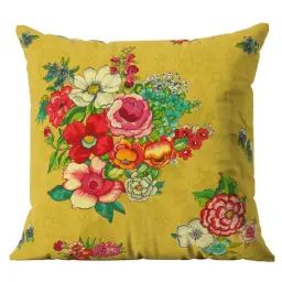Housse de coussin outdoor jaune 60×60 cm