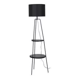 Lampadaire design en métal noir 157 cm