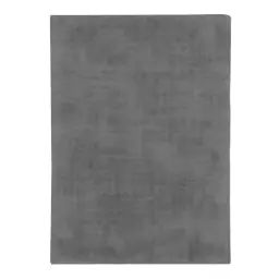 Tapis aspect velours gris 120×170