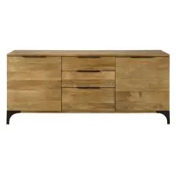 Buffet en manguier massif et acacia Metropolis