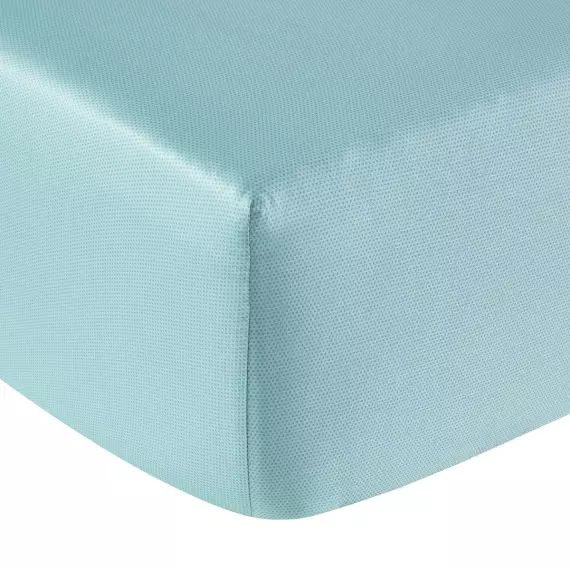 Drap housse satin 90×200 cm vert clair