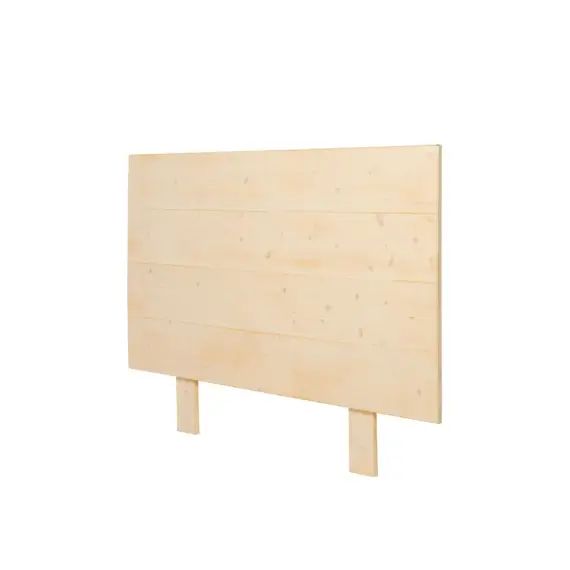 Tête de lit en bois d&rsquo;épicéa de couleur beige pour lit 150 cm