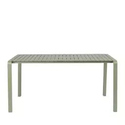 Vondel – Table à manger de jardin en métal 168x87cm – Couleur – Vert de gris