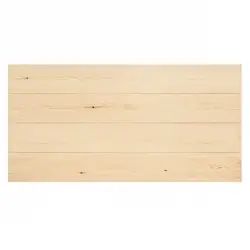 Tête de lit lames horizontales en bois couleur naturelle 120x60cm