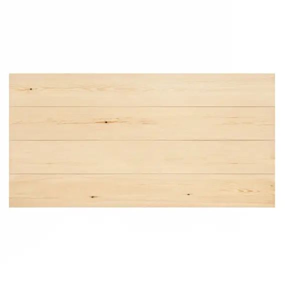 Tête de lit lames horizontales en bois couleur naturelle 120x60cm