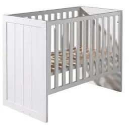 Lit bébé 60×120 sommier inclus blanc