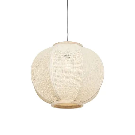 Suspension en tissu blanc