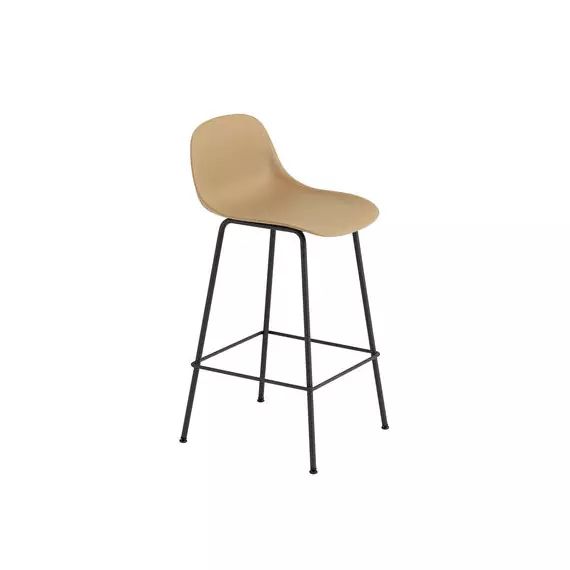 Chaise de bar Fiber en Matériau composite, Matériau composite recyclé – Couleur Marron – 42.5 x 61.62 x 87.5 cm – Designer Iskos-Berlin