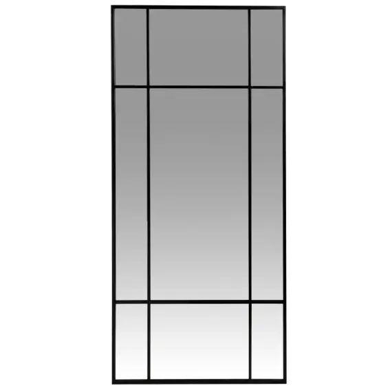 Miroir en métal noir 50×110
