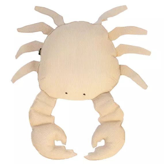 Coussin extérieur crabe effet raphia