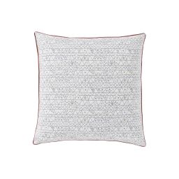 Taie d’oreiller imprimée en coton blanc 65×65