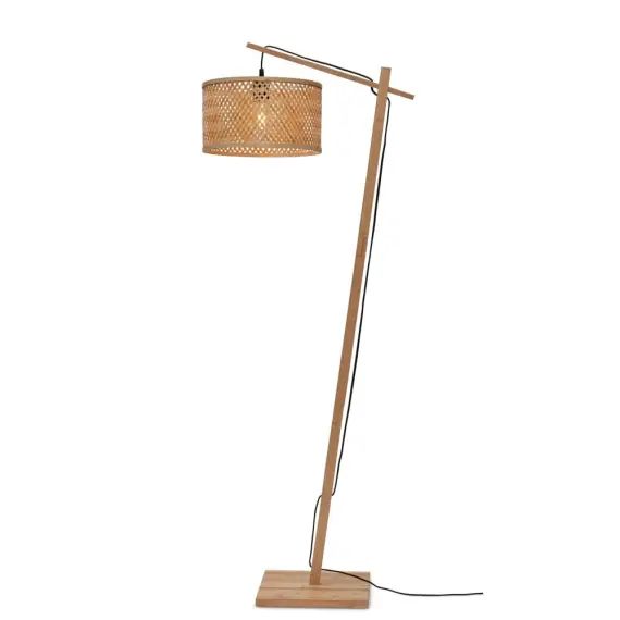 Lampadaire bambou abat-jour bambou naturel, h. 150cm